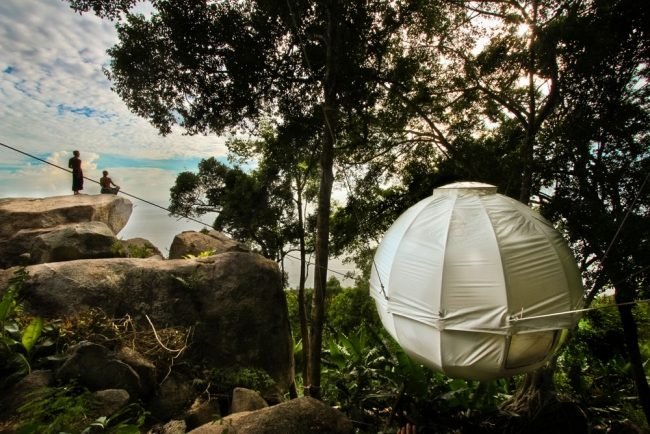 Kombinovaná moskytiéra na strome na strome pripevnená k lanám Dom na strome závesná posteľ siete proti komárom pripevnené k lanám