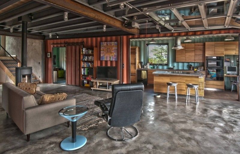 Kontajnerový byt s moderným interiérom Kontajnerový byt-rodinný dom-interiérový dizajn-štúdio-ht