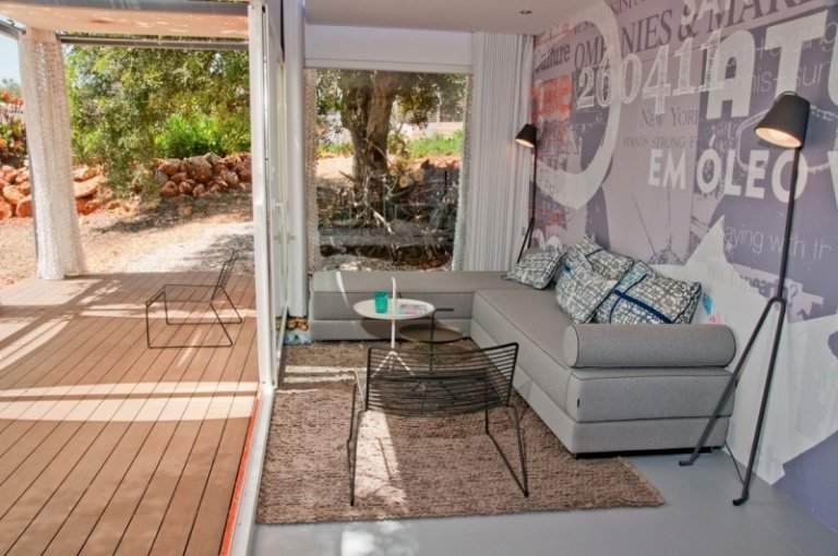 Moderná a útulná - kontajnerová rekreačná vila Zariadenie kontajnerového bytu-moderná-architektúra