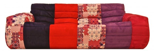 čalúnená sedačka trojmiestny patchwork farebný popperisimo