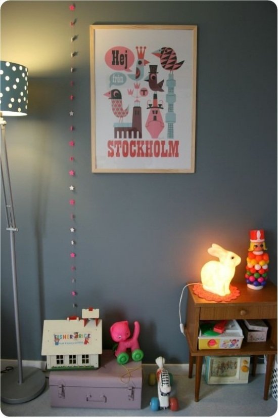 nápady na zajačikovú lampu pre detskú izbu s dizajnovými lampami