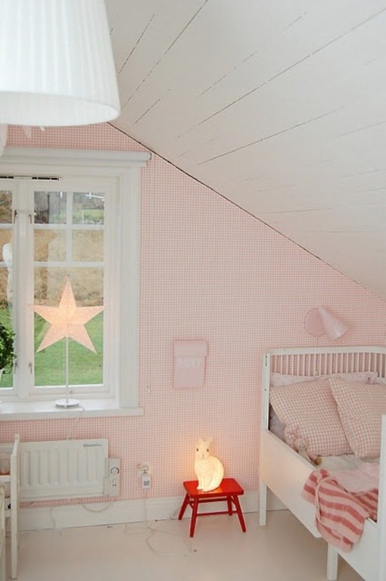 zajačik lampa dievčatá izba nápady pre dizajnové žiarovky detská izba