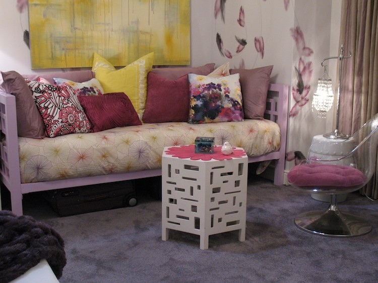 Nápady pre dospievajúce dievčatá, gaučový gaučový konferenčný stolík Hannah