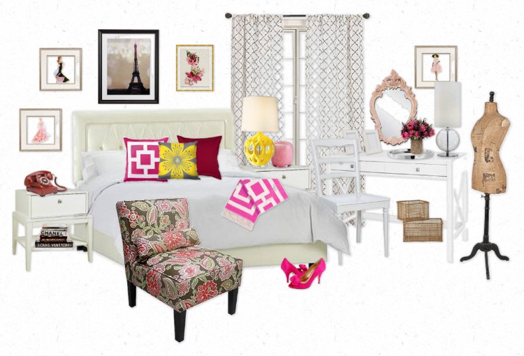Mládežnícke nápady pre dievčatá Izba Hanna inšpirovaná nábytkom