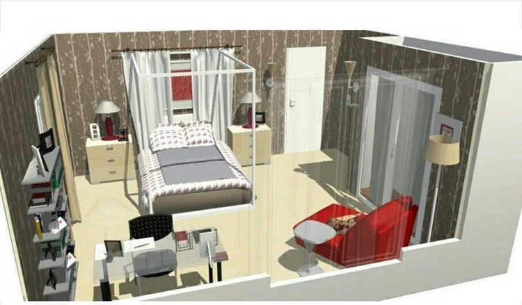 Nápady dospievajúceho dievčaťa Spencer Plán zariadenia pôdorys