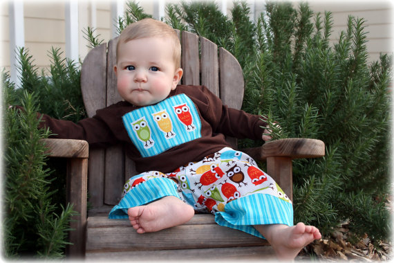 outfit baby boy pants blúzka sovy motívy outfit-baby-boy-nohavice-blúzka-sova-motívy