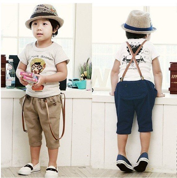 outfit chlapčenské nohavice podväzky béžová námornícka modrá outfit-baby-boy-nohavice-podväzky-béžovo-námornícka modrá