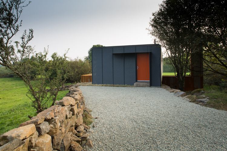 kontajnerový dom severné írsko prírodný štrk