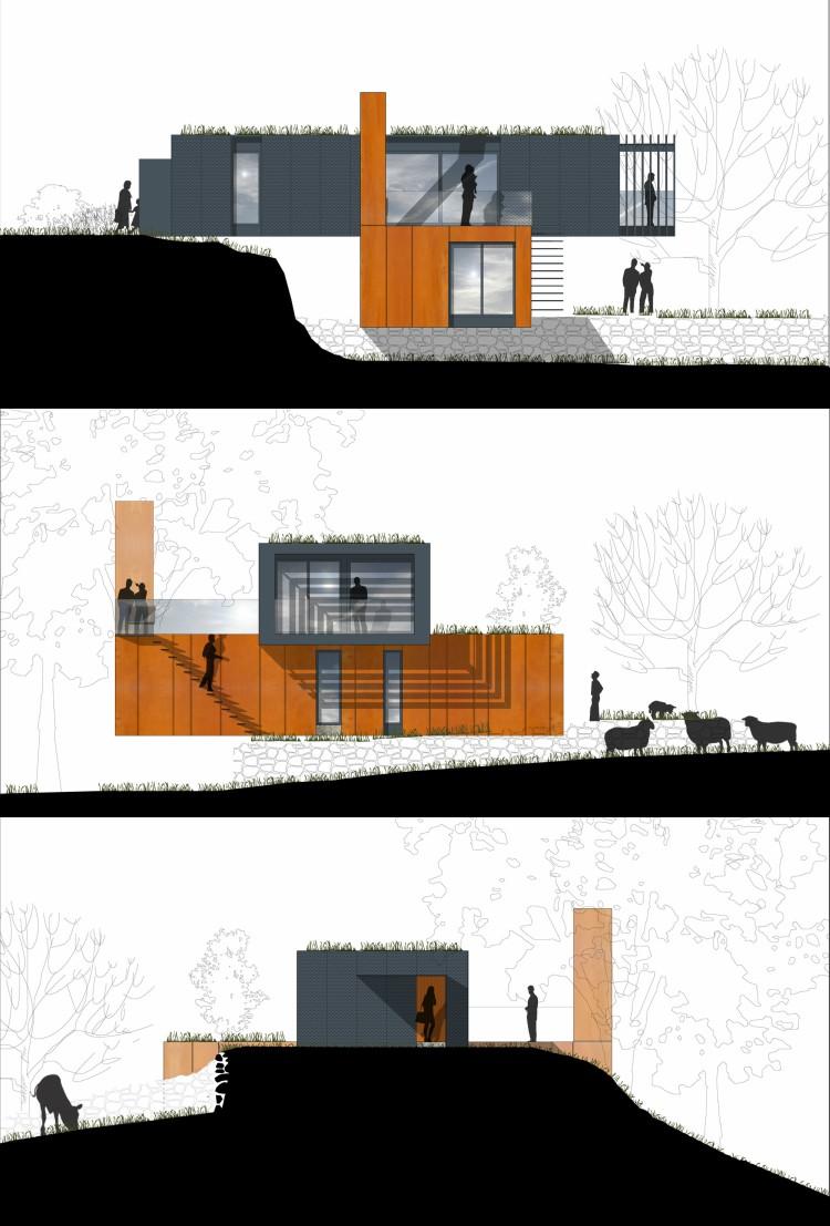 kontajnerový dom severné írsko bočný pohľad