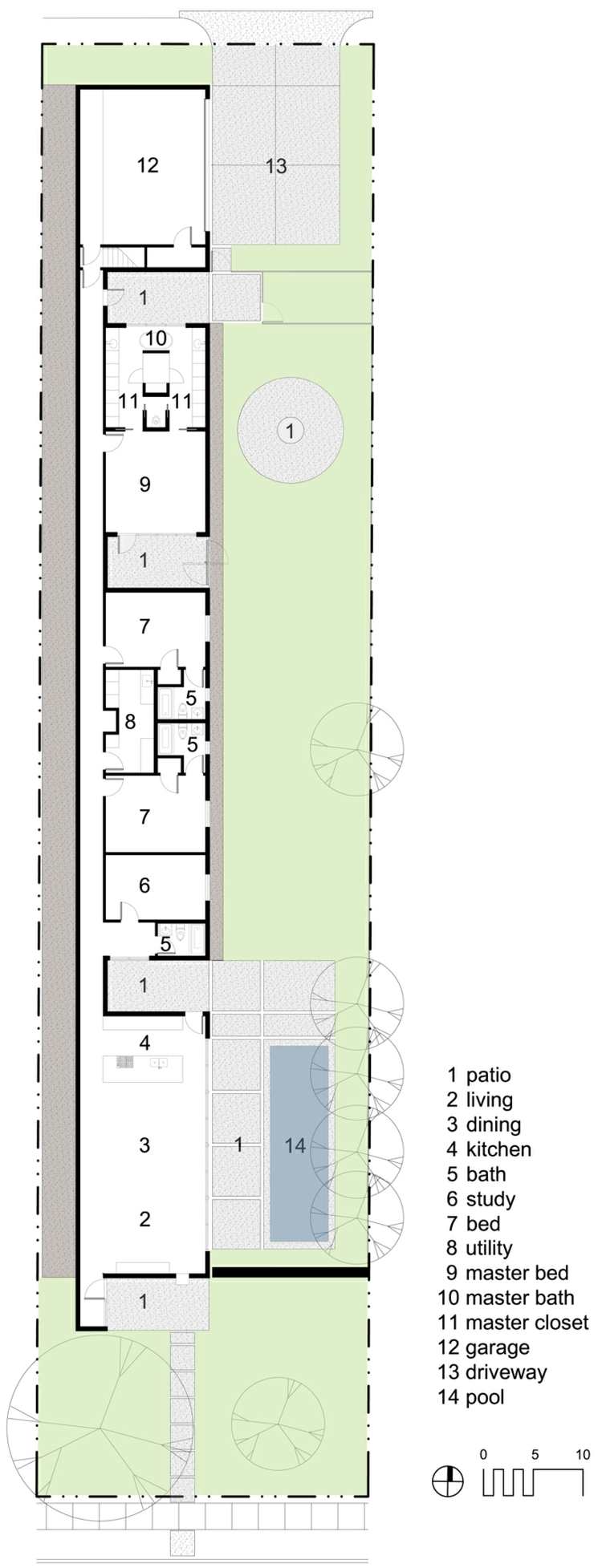 corten oceľ-fasáda-pôdorys-obytný-priestor-myšlienkový pozemok