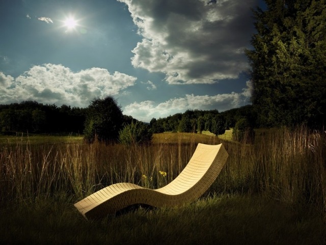 ležadlo-trvalo udržateľný dizajn-recyklovaný korok