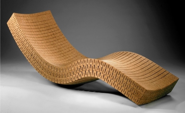 nábytok moderná kreslo vyrobené z korku-kortiky