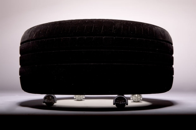 kolieska odkladacieho stolíka na pneumatiky tavometico čierna