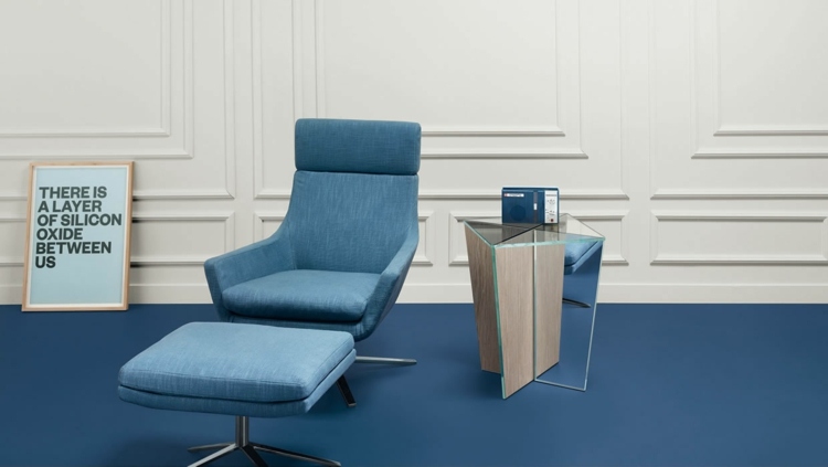 Moderný dizajn nábytku Nápady na konferenčný stolík zo skla