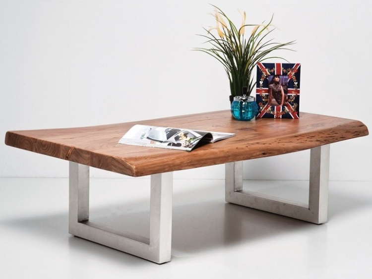 obdĺžnikový konferenčný stolík z dreva a kovu Nature Line od Kare Design Konferenčný stolík vyrobený z dreva-kovu-obdĺžnikového-PRÍRODNÉHO-RIADKU-KARE-DESIGNU