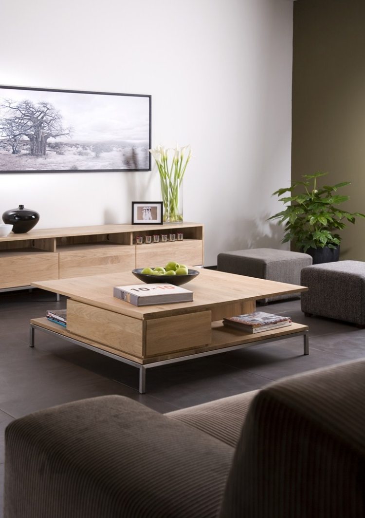 Dizajnový konferenčný stolík z masívu a kovu - Dub LIgna od Ethnicraft konferenčný stolík-dizajn-masívne drevo-kov-obdĺžnikový-DUB-LIGNA-Etnické remeslo