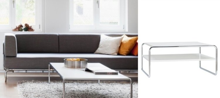 konferenčný stolík-vysoký lesk-biela-thnonet-bočný stôl-chrómové-nohy-rám-