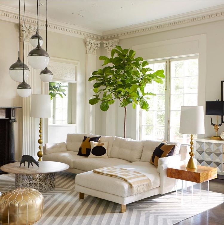 Konferenčný stolík-vysoký lesk-biely-Jonathan-Adler-Nixon-nikel-mramor