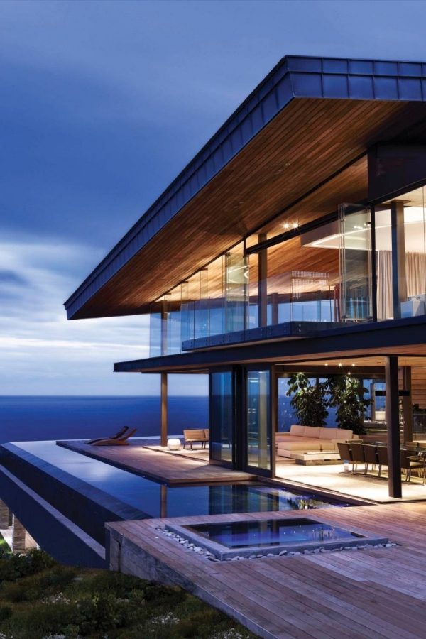 moderný skalný dom pri bazéne saota moderný dom na skale-saota-bazén-oblasť