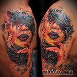 ЦВЕТНИ ТАТУИ # 364 - готина версия на модела, която може лесно да се използва за обработка и нанасяне като цветна татуировка на гърба