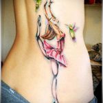 ЦВЕТНИ ТАТУИ # 205 - интересна версия на модела, която може лесно да се използва за промяна и нанасяне като цветни татуировки на гърдите