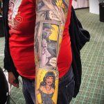 ЦВЕТНИ ТАТУИ # 870 - изключителна версия на десен, която може да се използва добре за трансформиране и прилагане като цветни татуировки на ръката