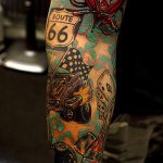 ЦВЕТНИ ТАТУИ # 531 - интересна версия на модела, която може лесно да се използва за промяна и приложение като цветна татуировка на бухал