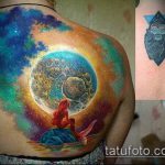 ЦВЕТНИ ТАТУИ # 643 - интересна версия на модела, който може успешно да се използва за обработка и нанасяне като цветна татуировка на бедрото