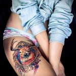 COLORED TATTOOS # 633 е достойна версия на модела, който може успешно да се използва за трансформиране и прилагане като цветни татуировки на ръката