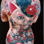 ЦВЕТНИ ТАТУИ # 601 - готина версия на картината, която може лесно да се използва за преразглеждане и прилагане като цветна татуировка на бедрото