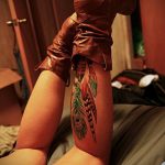 ЦВЕТНИ ТАТУИ №930 - интересна версия на модела, която може да се използва добре за промяна и нанасяне като бухал за цвят на татуировка