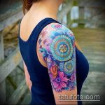 ЦВЕТНИ ТАТУИ # 564 - готина версия на картината, която може да се използва добре за усъвършенстване и нанасяне като цветни татуировки на крака