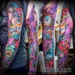 ОЦВЕТЕНИ ТАТУИ # 54 - готина версия на модела, която може лесно да се използва за обработка и нанасяне като цветни татуировки на гърдите