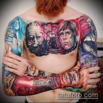 ОЦВЕТЕНИ ТАТУИ №363 - изключителна версия на модела, който може успешно да се използва за обработка и нанасяне като цветна роза за татуировка