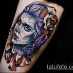 ЦВЕТНИ ТАТУИ # 365 - изключителна версия на модела, който може да се използва добре за трансформиране и нанасяне като цветни татуировки на крака