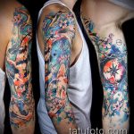 ЦВЕТНИ ТАТУИ №348 - готина версия на картината, която може успешно да се използва за преразглеждане и приложение като цветни татуировки за момичета