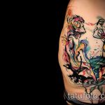 COLORED TATTOOS # 804 е готина версия на картината, която може лесно да се използва за преразглеждане и приложение като цветни татуировки