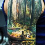 ЦВЕТНИ ТАТУИ №132 - уникална версия на модела, която може успешно да се използва за промяна и нанасяне на цветна татуировка като тигър