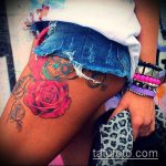 ЦВЕТНИ ТАТУИ # 209 - изключителна версия на модела, който може успешно да се използва за обработка и нанасяне като цветни татуировки за момичета