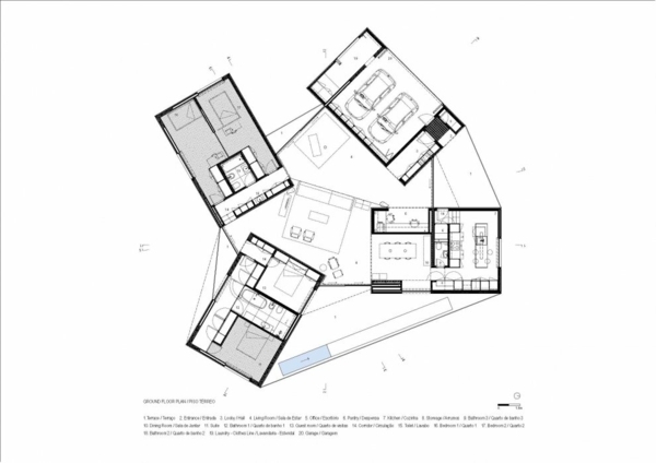 Architektonický plán domu CZ