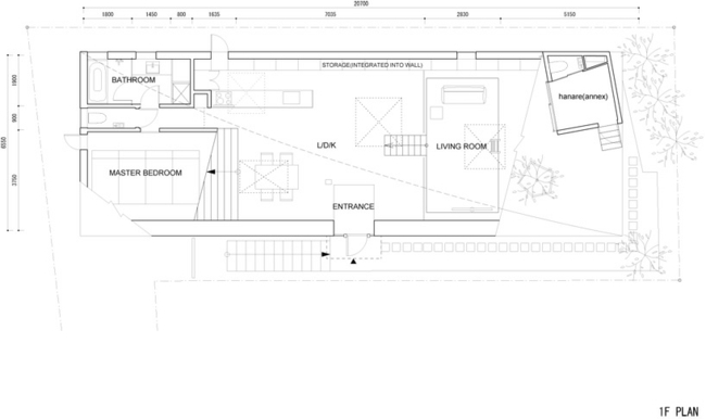 distribúcia miestnosti v japonskej minimalistickej architektúre