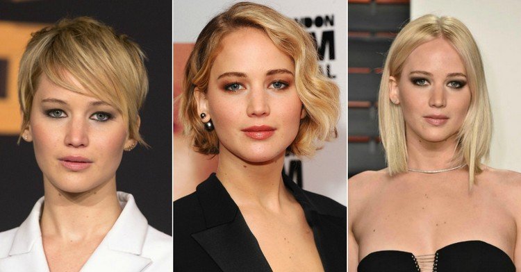 Dámske prechodné účesy od krátkych po stredne dlhé - Jennifer Lawrence dámy-prechodné účesy-krátky-účes-krátky-bob-blond-chvála-jennifer-lawrence