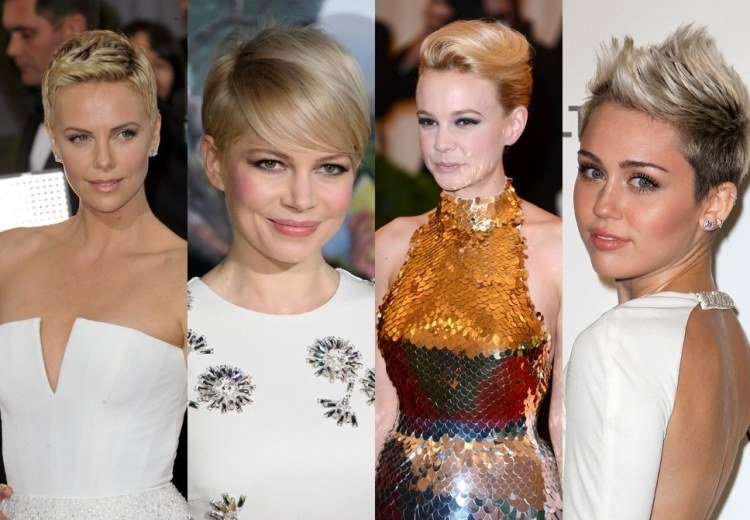 blondínky a trendy krátke účesy 2013 dámske krátke účesy blond 2013 hviezdy