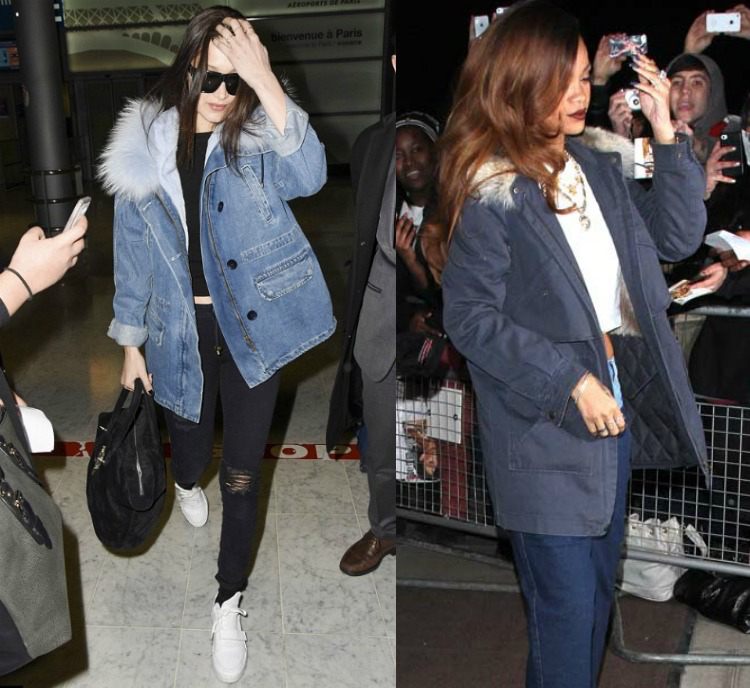 Dámska rifľová parka od Army Ives Salomon Dámska parka -zimná-kombinujúca-denim-bella-hadid-rihanna