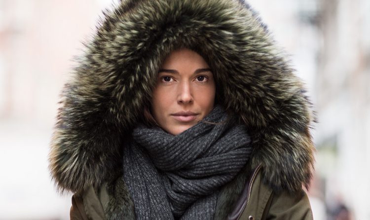 Dámska parka s nádhernou kapucňou a podšívkou z pravej kožušiny Dámska parka -zimná-móda-kombinovať-kapucňa-kožušina-šál