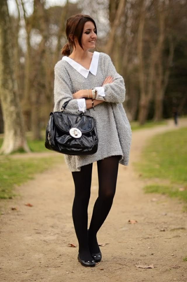 Svetr biela blúzka vsadená balerínová košeľa Dole blúzková košeľa s balerínami