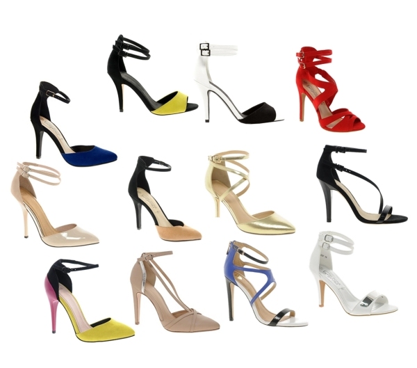 Dámske letné topánky na vysokom podpätku rôzne Dámske letné topánky na vysokom podpätku rôzne 2014