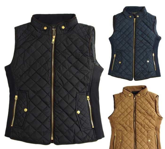 Hnedá a béžová so zapínaním na patentky zlaté zipsy a gombíky