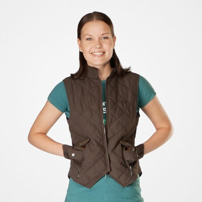 efektívny a elegantný so zodpovedajúcimi RUKÁVMI Taupe farebné prešívané vestové rukavice