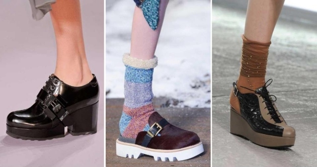 Trendy v oblasti dámskej obuvi značiek Viktor & Rolf, Tommy Hilfiger a Rodarte-Plateaus 2015 Viktor- & amp; -Rolf-Platform-Shoes-black-Tommy-Hilfiger-Rodarte-Trends-Jeseň-Zima-Obuv-Móda-2015